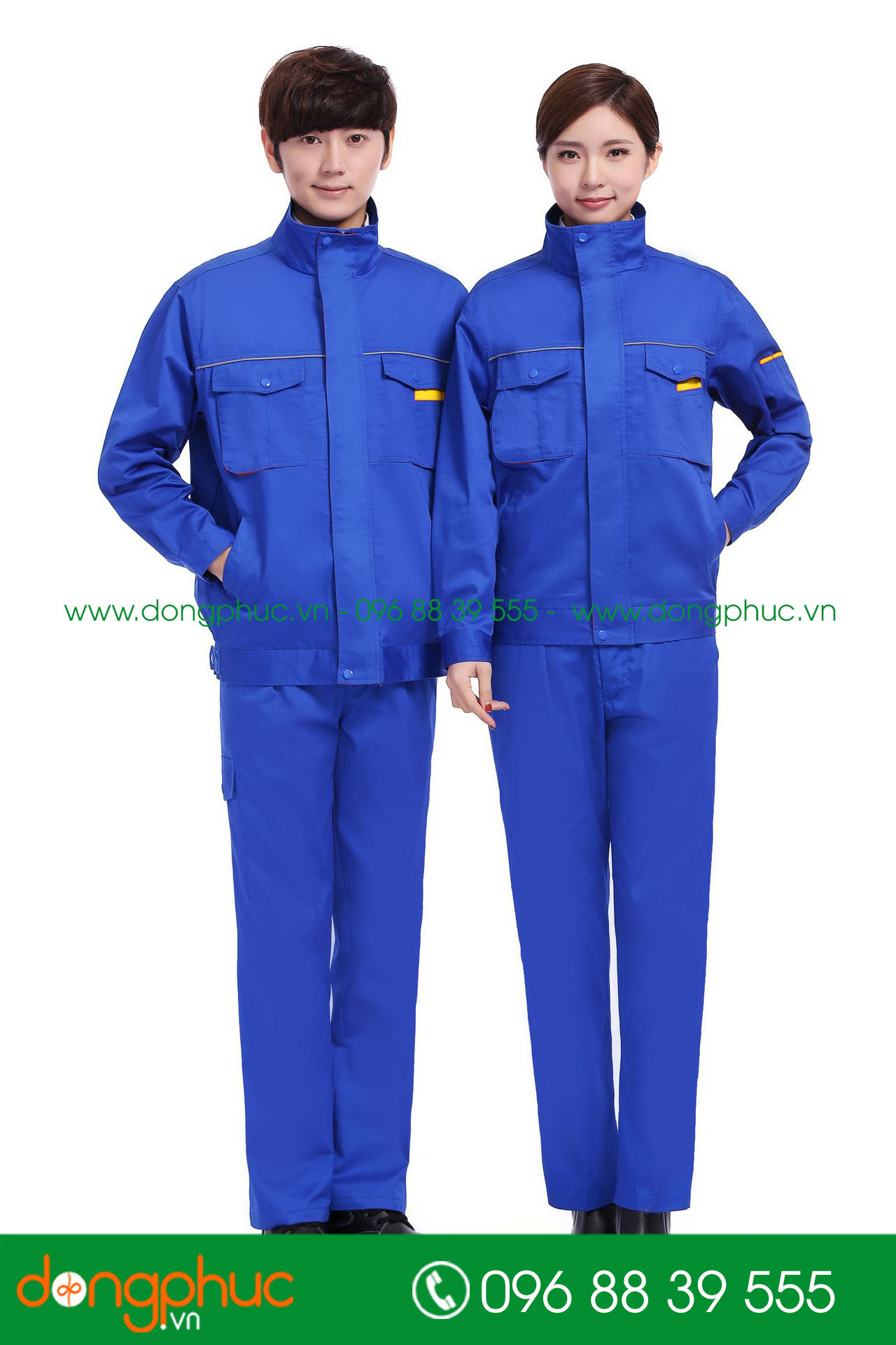 Mẫu bảo hộ màu xanh bích phối vàng